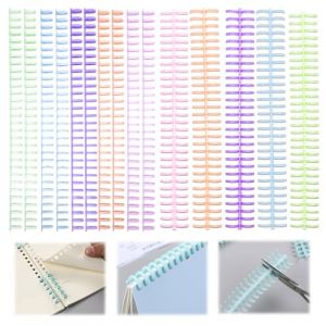 SLTAXAR 15PCS Peignes de Reliure en Plastique en color de 10 mm 30 Trous, Peignes en Plastique pour Reliure, Peignes Spirales pour Reliure, Anneau de Reliure pour Papier Relieuses en Peigne Plastique (Smaejhgmlsbj, neuf)