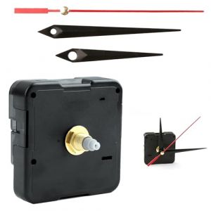 Mecanisme Horloge, Mécanisme d'Horloge Murale Silencieux Sans Tic-Tac, Kit Complet Quartz, 16mm Longueur d'Arbre, avec Aiguilles pour DIY et Réparation, pour Horlogerie Artistique et Fonctionnelle (jueshengshangmaoyouxiangongsi, neuf)