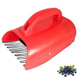Cueilleur de baies, peigne à myrtilles en plastique et acier et ne contient pas de Bpa, peigne à baies avec grande poignée, pas de bords tranchants, charrucier à fruits pour myrtilles canneberges (wuhanshiyihekejiyouxiangongsi, neuf)
