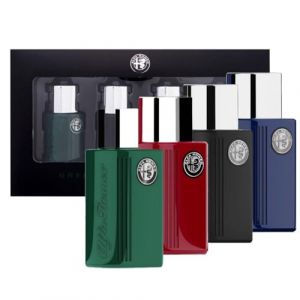 Alfa Romeo Coffret cadeau pour homme Green Black Blue Red parfums Eau De Toilette en spray 4 x 15 ml (CorpoeCapelli, neuf)