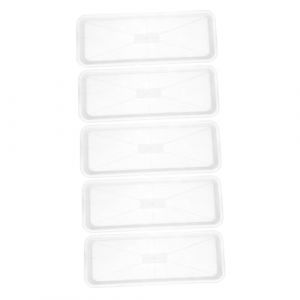 Happyyami Plateau Plastique Rectangulaire 5 Pi&egrave;ces Bac D'&Eacute;gouttement Peu Profond pour Plantes Jardin Int&eacute;rieur sous-Pot R&eacute;cup&eacute;rateur d'eau pour Bonsa&iuml; Et Jardini&egrave;re (Jimenez Ursula, neuf)