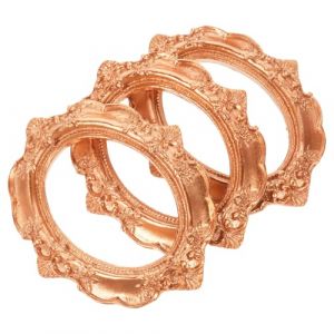 TOYZFRIENDY 3 Pi&egrave;ces Lot de 3 Mini Cadres Vintage Dor&eacute;s 12,7 X 10,2 CM &ndash; Pr&eacute;sentoir &agrave; Ongles D&eacute;coratif en R&eacute;sine Emboss&eacute;e, Cadre Photo Mural Vintage pour Nail Art, Accessoires Photo pour (Muliuin, neuf)