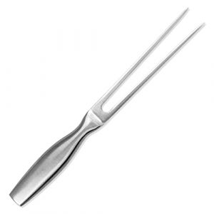 GuDoQi Fourchette à Viande, Acier Inoxydable, Fourchette à Découper Professional, Poignée Antidérapante, Argent, 27 cm (WangChuan-HT, neuf)