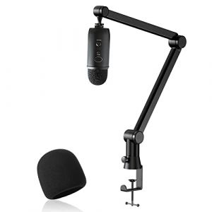 Blue Yeti Bras Micro, Blue Yeti Yeti X Pied de Micro avec Filtre Anti Pop Bonnette Micro, Support de Microphone, Type Tubulaire, Gestion de C&acirc;bles Int&eacute;gr&eacute;e pour Studio Streaming, Gaming par YOUSHARES (Heartorigin-FR Direct, neuf)