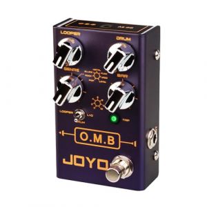 JOYO Pédale Looper & Drum Machine (Looper Cycle Recording/Drum Machine/Looper+Drum) pour effet guitare électrique (O.M.B R-06) (JoyoTechnology, neuf)