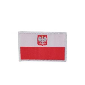Écusson Brodé Drapeau Pologne - Patch Militaire aux Couleurs Officielles (Pandidui23, neuf)