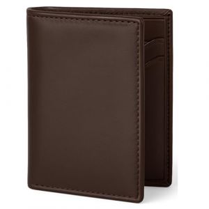 Porte Feuille Pour Homme Cuir - Portefeuilles et Porte-Cartes Homme - Porte Carte RFID Protection Carte Bancaire - Genuine Leather Slim Wallet For Men - Mini Portefeuille Cuir RFID (MARRON FONC&Eacute;) (DYKANBO SHOP, neuf)
