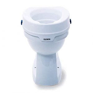 Rehausseur de toilettes, pour Adultes, Rehausseur WC 10 cm, Sans couvercle, Blanc (Queraltó, neuf)
