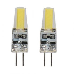 AUFWH 2 pcs/lot LED G4 G9 E14 3W 6W ampoule AC/DC 12V 220V lampe &agrave; LED COB projecteur lustre remplacer les lampes halog&egrave;nes blanc froid/chaud-G4-3W-DC-12V_Blanc chaud (hongfukeji, neuf)