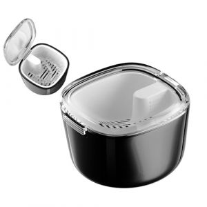 GmeDhc Boîte de Dentier avec Passoire, Portable Boite Appareil Dentaire, Boîtes pour Prothèses Dentaires, Boîte de Retenue Orthodontique, Boîte de Nettoyage de Retenue (GmeDhc, neuf)