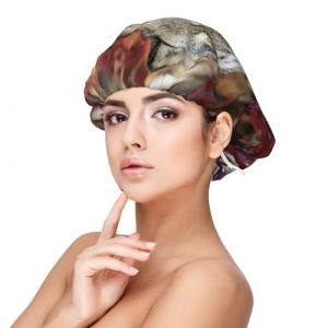 Loup,Bonnet de nuit en satin pour adulte - Bonnet de nuit élastique pour femme, couvre-cheveux de nuit (lfjshop, neuf)