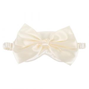 FRCOLOR Masque pour les yeux &agrave; gros n&oelig;ud black-out Masques sommeil de soie bourgeons Masque en soie Masque de relaxation masque de sommeil portatif couvre-yeux pour dormir en tissu (Laners, neuf)