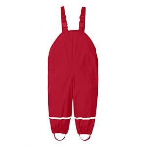 Generisch Combinaison de pluie pour enfant garçon - Coupe-vent - Imperméable - En nylon - Idéal pour les pantalons de ski décontractés pour bébé - 74, rouge, 1-3 ans (⭐⭐⭐⭐⭐GuoWeiJin, neuf)