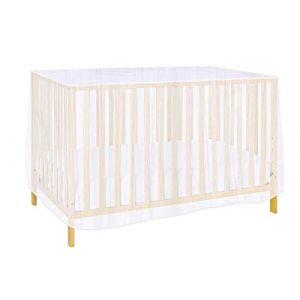 LEDLUX Moustiquaire Lit bébé universel pour bébé 70 x 140 x 70 cm, couleur blanche (A2ZWORLD-FR, neuf)