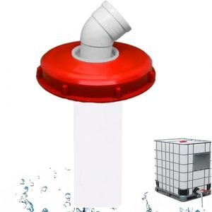 GEDEGOOK 45° Couvercle de Réservoir IBC avec Filtre en Nylon Lavable pour Réservoir d'eau de Pluie IBC 1000L, Filtre À Couvercle IBC Accessoires de Réservoir IBC, Filtre à Eau de Pluie en Nylon 245 mm (Kebanda, neuf)