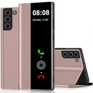 Fciaeytou Coque S22 Clear View Cover Coque pour Samsung Galaxy S22 Etui &agrave; Rabat Galaxy S22 Protection Case Flip Folio Silicone Antichoc, Mince, Douce 360 Full Body Antichoc Housse 5G/6.1" (ZhuChuangYouSuJiaoZhiPinYouXianGongSi, neuf)