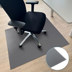 KARAT Tapis de Chaise d&eacute;coupe Bords &agrave; 45 degr&eacute;s - Protection de Sol Anti-Rayure - Tapis r&eacute;sistant pour chaises &agrave; roulettes - Tapis de Bureau antid&eacute;rapant Etanche (Kleopatra-Gris Fonc&eacute; 80x120 cm) (Velvet Trading, neuf)