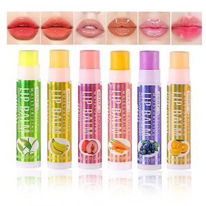 Holzsammlung 6pcs Baume à lèvres hydratant Kit de soin des lèvres pour les lèvres à saveur de fruits #04 (TeencentsMallEU, neuf)