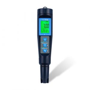 Testeur Sel pour Piscine 2025 Électronique, Testeur pH et Salinité Mètre pour Piscine et Sel, Testeur pH Sel TDS EC Temp 5 en 1 pour Eau Piscine, Spa, Aquarium, Eau Potable, Hydroponie (Yinmik, neuf)