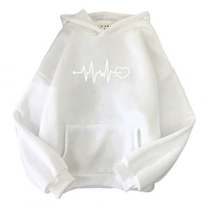 Sweat a Capuche Femme Sweat Fille 12 Ans Kawaii Plaid Long Femme Green Day Hoodie Chemise A Capuche Femmes Pull Col Camionneur Sportwear Bleu White Cardigan Women (Uwdiohq, neuf)