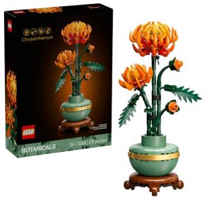 LEGO Botanicals – Ensemble de construction chrysanthème pour adultes à partir de 18 ans – Fleurs artificielles pour centres de table et décoration – Cadeau pour remise de diplôme – 10368 (onlinehandel_fuhrmann, neuf)