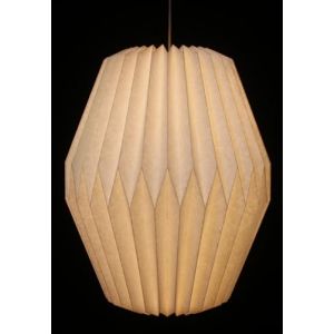 GURU SHOP Origami Portofino Abat-jour en papier et tissu, plafonnier asiatique, 40x 30 x 30 cm (Guru Shop, neuf)