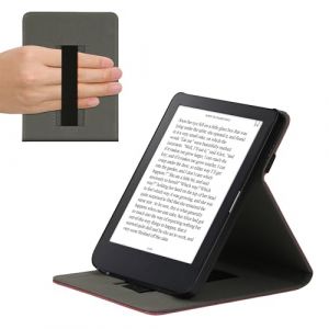 kwmobile &Eacute;tui pour liseuse &eacute;lectronique Compatible avec Kobo Clara 2E - &Eacute;tui Housse Rabat liseuse Simili Cuir Bordeaux fonc&eacute; (SX-Commerce, neuf)