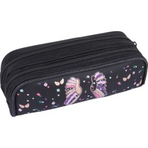 Oberthur - 1 Trousse Fourre-Tout 2 Compartiments - Collection Little Karl Marc John - Dimension 22 x 7,5 x 7 cm (rentreediscount, neuf)