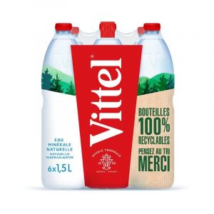 EAU MINÉRALE 6X1.5L, VITTEL, L'UNITÉ (IC-Boutique, neuf)