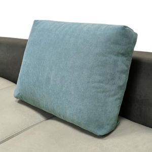AQIGR Housse de Coussin 60x50 70x50 80x50 90x50 avec Fermeture Eclair Cach&eacute; Taie Oreiller Super Doux pour D&eacute;coration Coussin Canape Salon Jardin Fauteuil Lit(Dust Blue,90x50x18cm) (AMZGRZ, neuf)