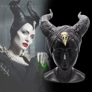 Tibroni Halloween Corne Fille Maléfique Halloween Cosplay Corne Fille Maléfique en Latex Corne Malefique Femme Evil Queen Maleficent Costume Cosplay Coiffure, Unisexe Taille Unique (Tibroni, neuf)