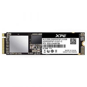 ADATA Xpg SX8200 Pro Series NVMe SSD 512 go, PCIe 3.0 M.2 Typ 2280-51 M&eacute;moire Interne Noir (Neo-media, neuf)