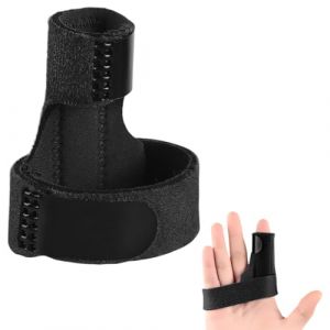 OQKAHIV Attelles de Doigt - 1 pcs Unit&eacute;s Attelle Doigt R&eacute;glable, Attelles Orth&egrave;ses de Doigt Protecteur de Doigt &agrave; Maillet Support de Doigt Brace Attelle de Doigt pour Tendinite et Articulaires Cass&eacute;es (OQKAHIV, neuf)
