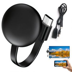 Dongle HDMI sans Fil 5G Miracast WiFi, chromecast TV Adaptateur HDMI 1080P pour TV, Android, iOS, Windows, Mac, DLNA, AirPlay &ndash; Projection &Eacute;cran sans C&acirc;ble, Streaming HD Fluide pour Films et Jeux (FangWenFaHuo, neuf)