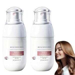 Spray anti-chute de cheveux Rice Nutri, spray &eacute;paississant pour cheveux, traitement pour cheveux clairsem&eacute;s chez la femme, spray revitalisant pour les cheveux, r&eacute;duit la chute des cheveux (2) (blmcoos(敢跟必干), neuf)