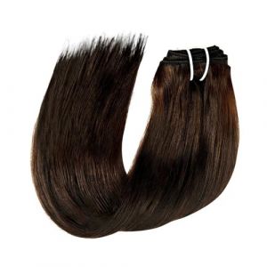 Extensions de cheveux &agrave; clipser brun fonc&eacute; 120 g Remy, cheveux humains, doux, soyeux, lisses, for femmes, 8 pi&egrave;ces, 25,4 &agrave; 66 cm Wear and Go(#2,26inches) (YANGJIANJUNUK, neuf)