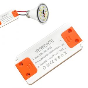 Transformateur Led Entr&eacute;e 220-240V Sortie DC 12v 1.5A 18W, Transformateur 220V 12V Led,Pilote D'ampoule,Transformateurs 220V 12V, Alimentation &Agrave; Tension Constante Pour Bande Lumineuse (DanLanYi, neuf)