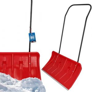 KOTARBAU® Pelle À Neige avec Roues 80 cm Pelle À Neige avec Profil en Aluminium Pelle À Neige avec Manche en Métal Déneigeuse Rouge Profi (KOTARBAU, neuf)