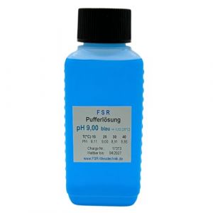 FSRTOP Solution d'étalonnage pH 9 - 100 ml - Liquide d'étalonnage - Solution tampon - Solution d'étalonnage pour testeur de pH (fsr-messtechnik, neuf)