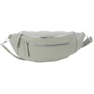 Jennifer Jones - Sac Banane pour Femme Sac a Bandoulière réglable et Amovible Sacoche Voyages Loisirs (Gris) (Jennifer Jones GmbH, neuf)