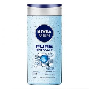 Nivea Gel Hommes De Douche - Pure Impact (250 Ml) (Nikilko2017, neuf)
