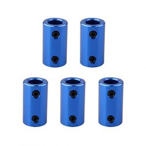 Jopto Lot de 5 raccords d’arbre de 5 mm à 8 mm d’arbre rigide d’attelage de roue de moteur pas à pas en alliage d’aluminium Compatible avec imprimante 3D Creality CR-10 CR-10S S4 S5 Makerbot (Jopto, neuf)
