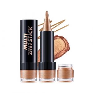 2 en 1 fard &agrave; paupi&egrave;res nacr&eacute; et eyeliners b&acirc;ton double t&ecirc;te estompable stylo pour maquillage des yeux &agrave; la mode stylo nacr&eacute; (qoeifj, neuf)