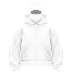 Sweat &agrave; Capuche Balaclava Zip Hoodie Zipp&eacute; Homme Veste Chaude Hoodie Balaclava Cagoule Moto Masque Anti-Vent pour Sports de Plein Air V&eacute;lo Manteau Automne et Hiver Sweat &Agrave; Manches Longues Pull (LLqing, neuf)
