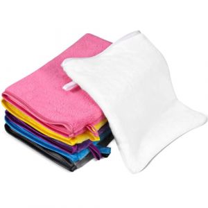 PHOGARY Lot de 6 Gants de Toilette pour b&eacute;b&eacute; Enfant, Tr&egrave;s Doux & Absorbant Microfibre Flanelle Gant de Toilette, Petite Serviette Main pour Visage avec Boucle de Suspension, Multicolore,13x20cm (Skowx, neuf)
