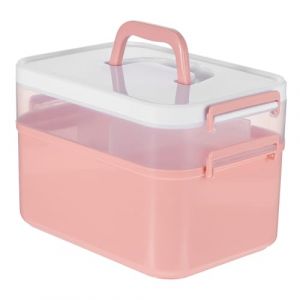 NOLITOY 1pièce Boîte De Rangement Pour Vernis à Ongles Malette Pratique Pour Outils De Nail Art Avec Compartiments Amovibles Modèle Pour Salon De Beauté Ou Usage Personnel (M.Meteorite, neuf)