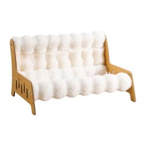 Milageto Canap&eacute;-lit pour Chat, Fauteuil de d&eacute;tente pour Chaton, lit pour Animaux de Compagnie, Structure en Bois, canap&eacute; pour Chats et Chiens, lit sur&eacute;lev&eacute;, XXL (Milageto-EU, neuf)
