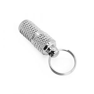 Grenhaven Porte-Adresse Étiquette d'adresse d'identification pour Chien et Chat, Conteneur Tube Anti-Perte, Pendentif Collier pour Animaux de Compagnie étanche, Capsule d'adresse, Argent, XXS (FlashFire DE, neuf)