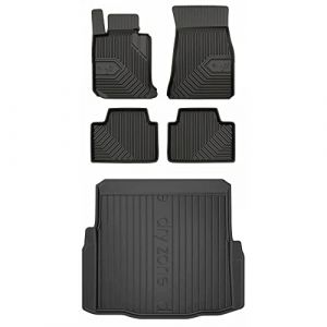 MOTOS Kit de tapis de voiture et de tapis de coffre en caoutchouc pour BMW Serie 3 G20 depuis 2018 Améliorez votre confort de voyage avec tapis antidérapant voiture 3D- Tapis de sol voiture tous temps (MOTOS EU, neuf)