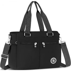 VOBUKE Sac Bandouli&egrave;re Femme Grande Sacs a Main Imperm&eacute;able en Nylon Sacoche avec Multi-Poches et Bandoulieres R&eacute;glable Sac Cabas Messager pour Voyage &Eacute;cole Usage Quotidien (AOCAO, neuf)